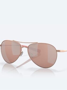 Costa Rose Gold Aviator Sunglasses polarized